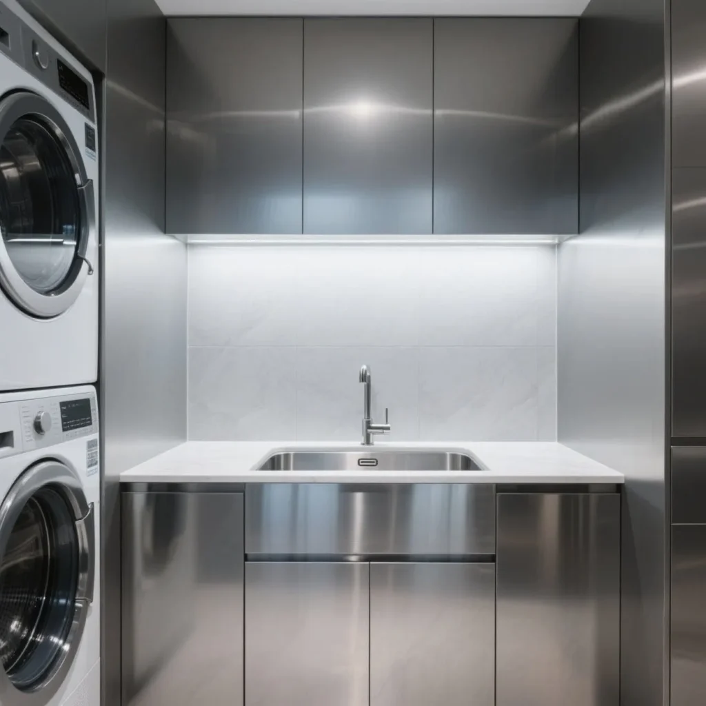 Stainless Steel Laundry Cabinets