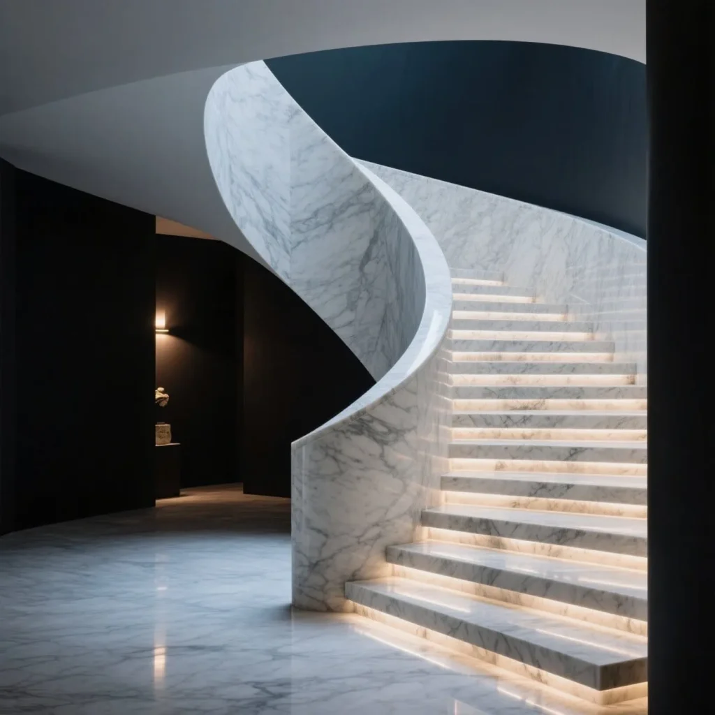 Stone Curved Stairs (1)