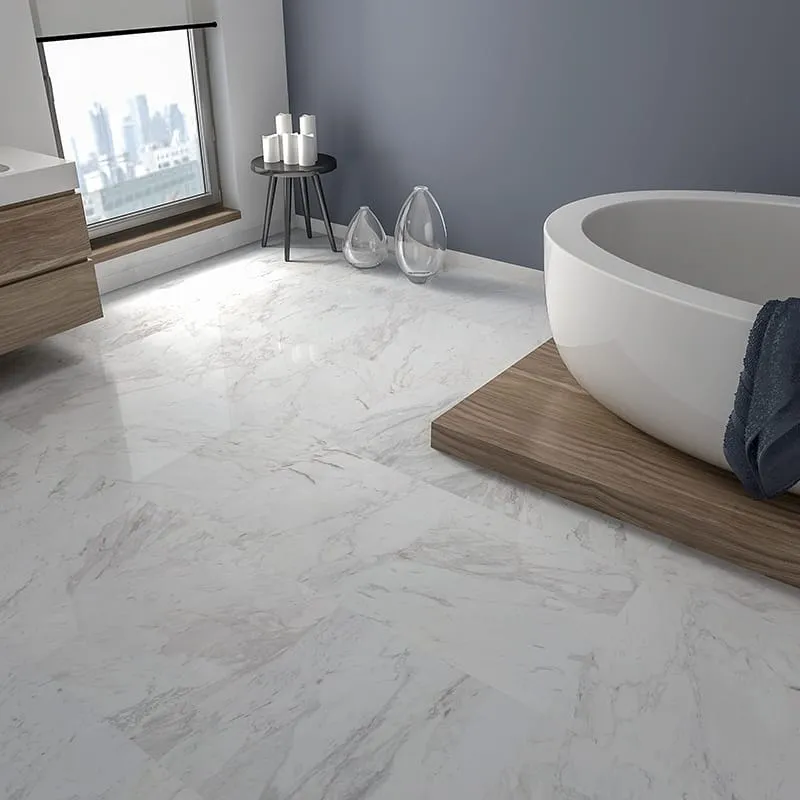 Budget marble look porcelain tile
