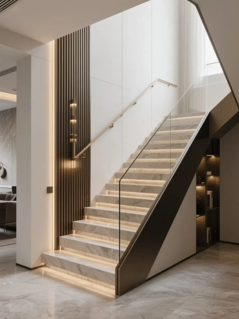 Indoor Straight Staircase