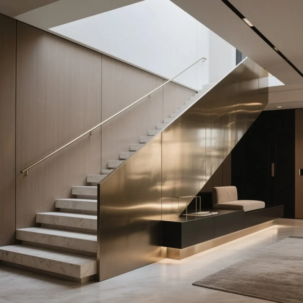 Metal Straight Staircase