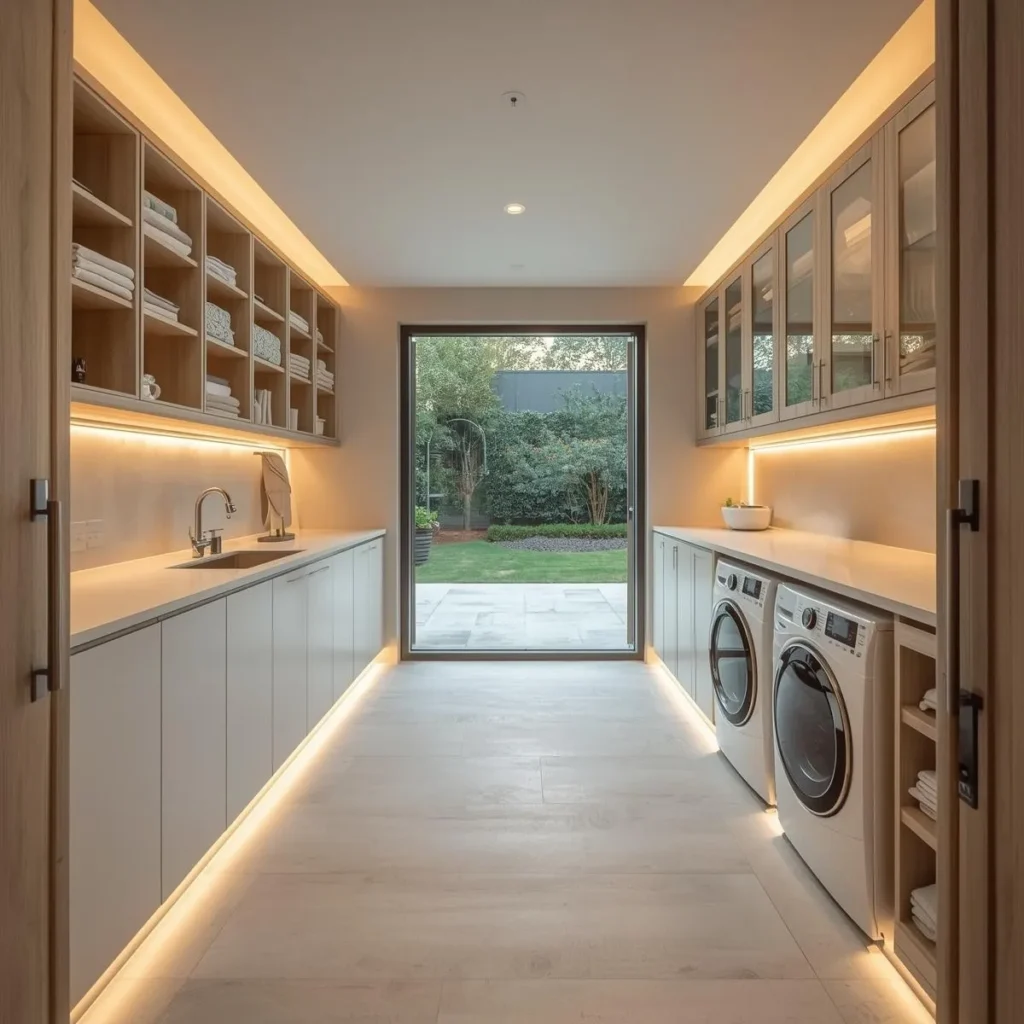 Custom laundry cabinet