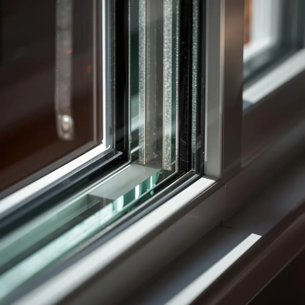 Double glazed double hung windows