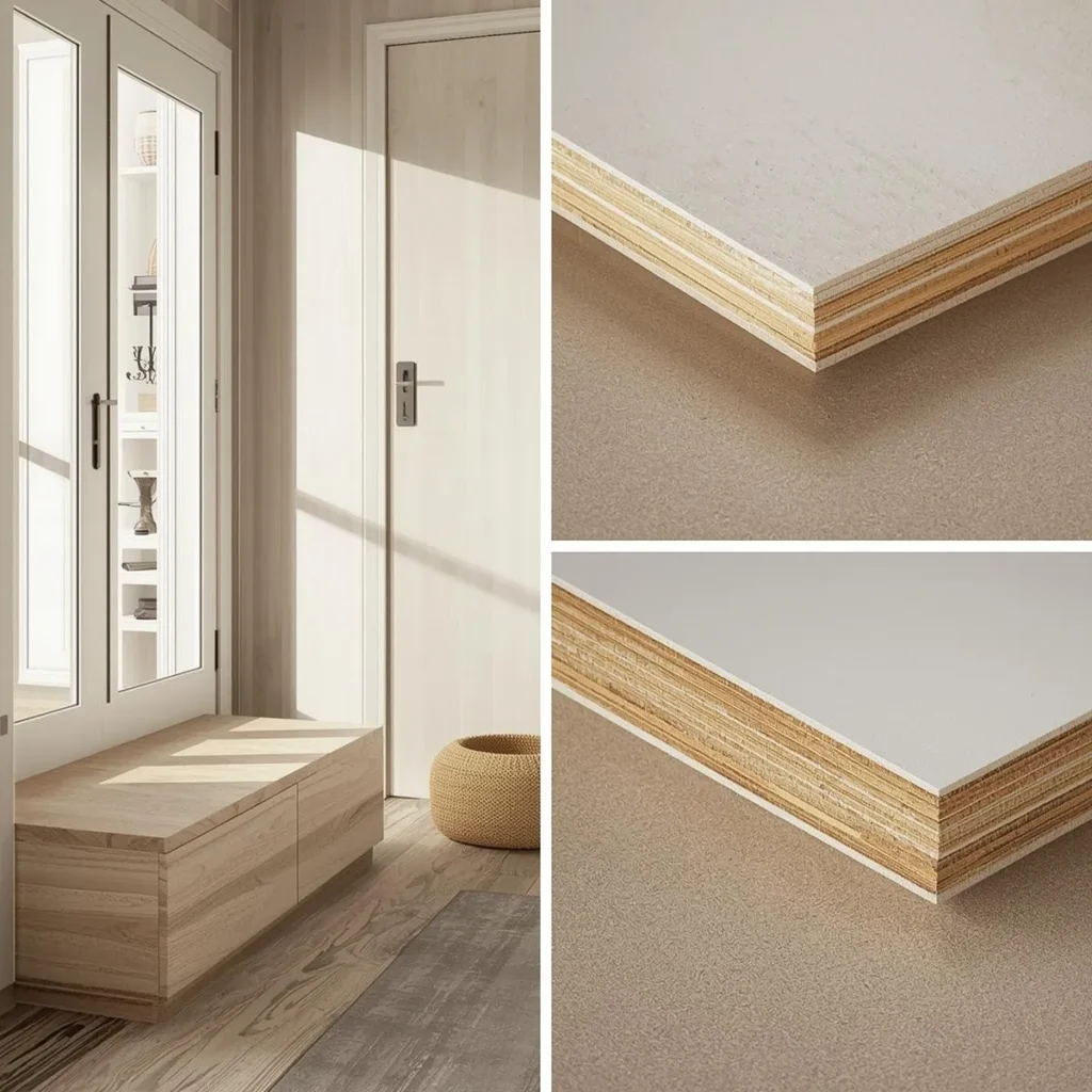 Engineered wood shoe cabinet