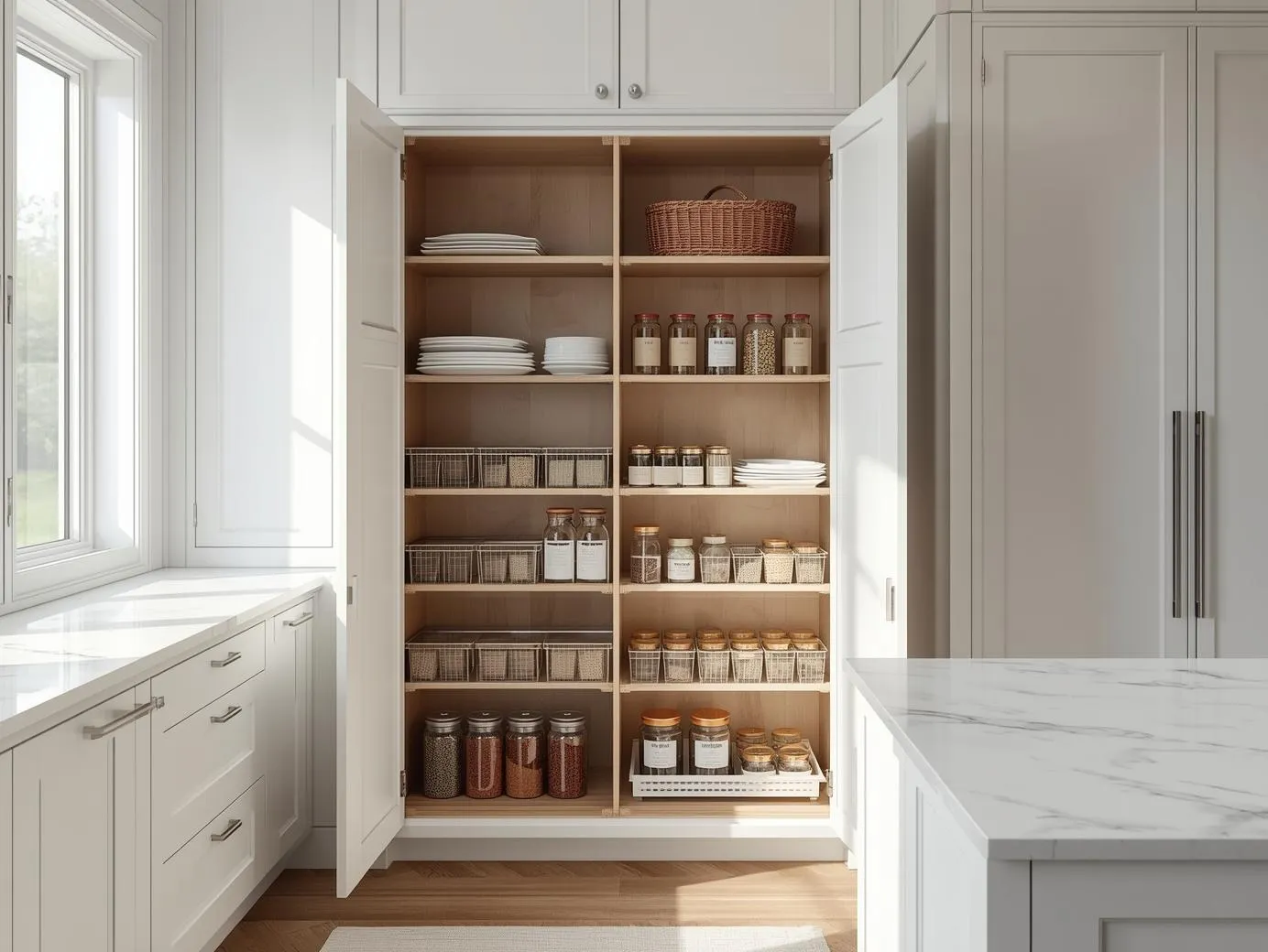 Kitchen pantry storage cabinet 1