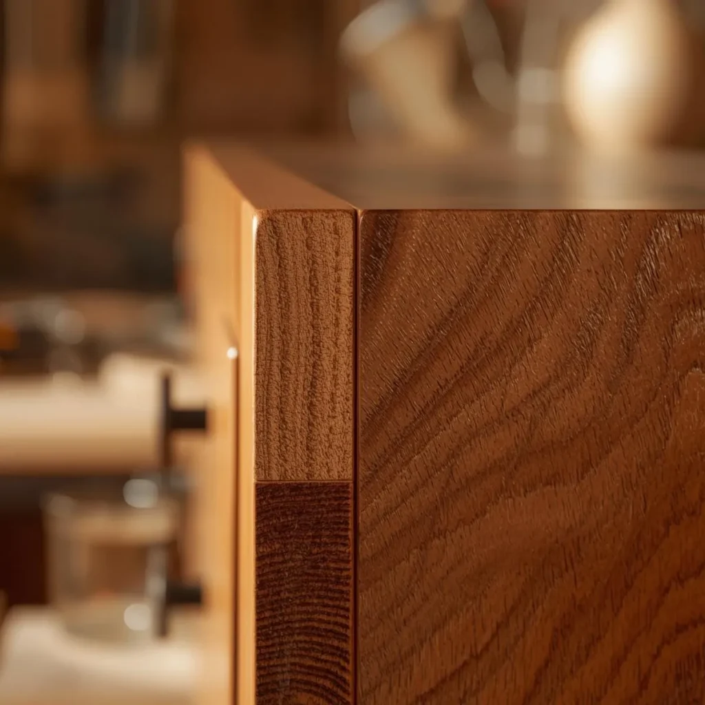 Solid wood garage cabinet