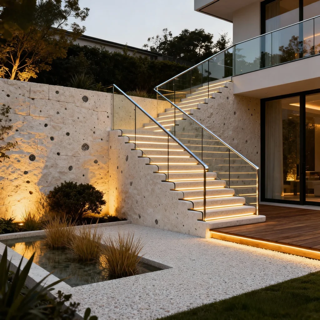 What is outdoor staircase