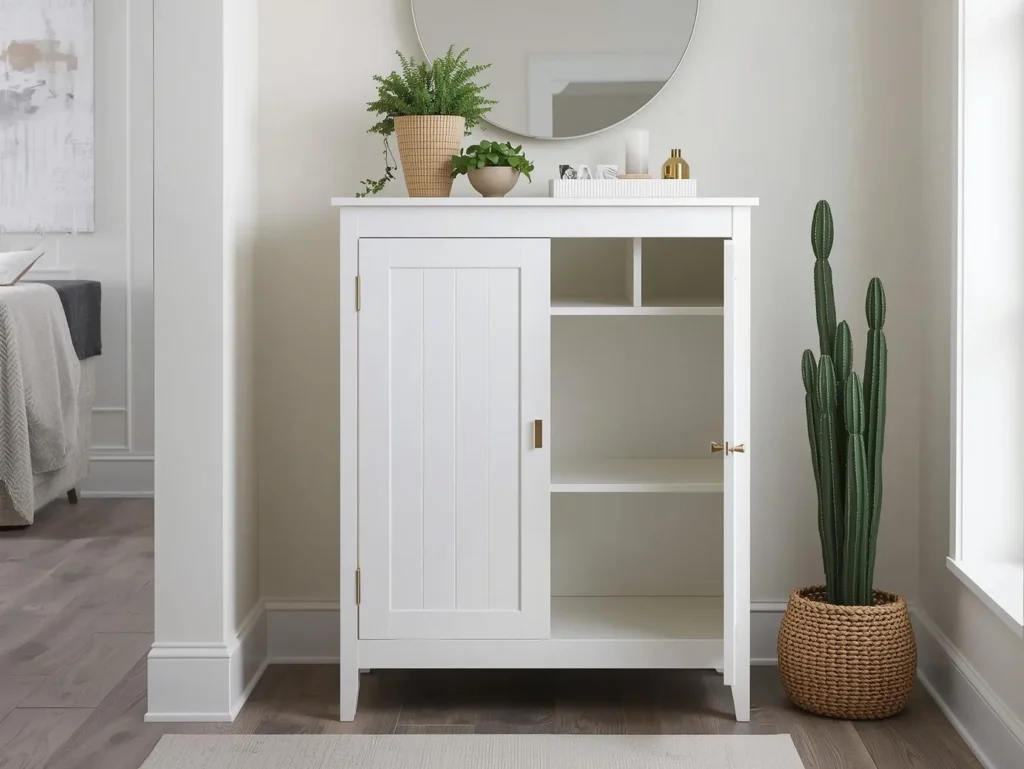 White shoe cabinet 1