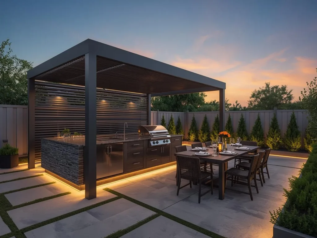 Bbq pergola