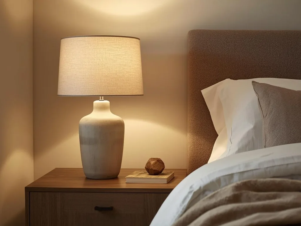 Ceramic bedside lamp