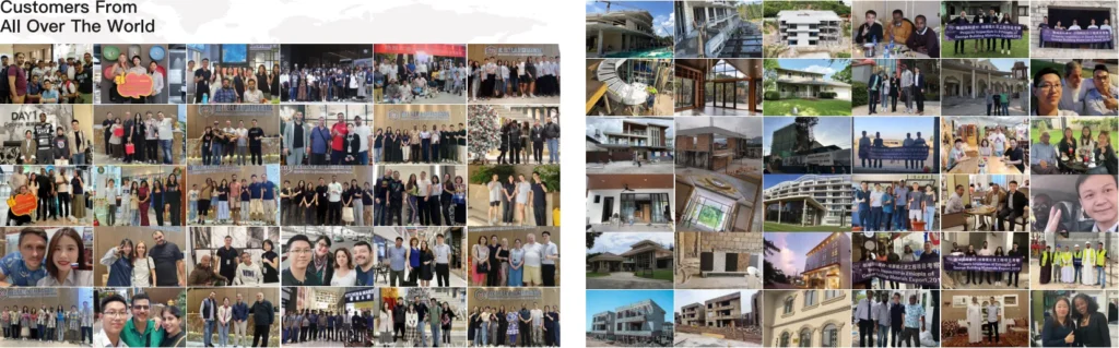 Customers from all over the world