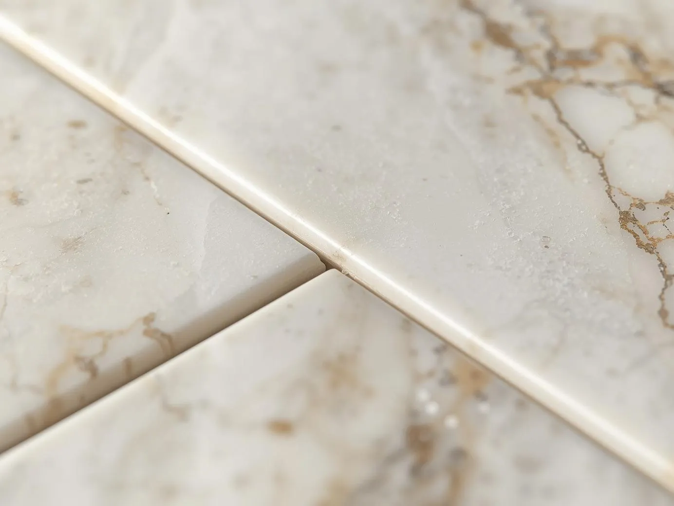 Honed finish marble tile