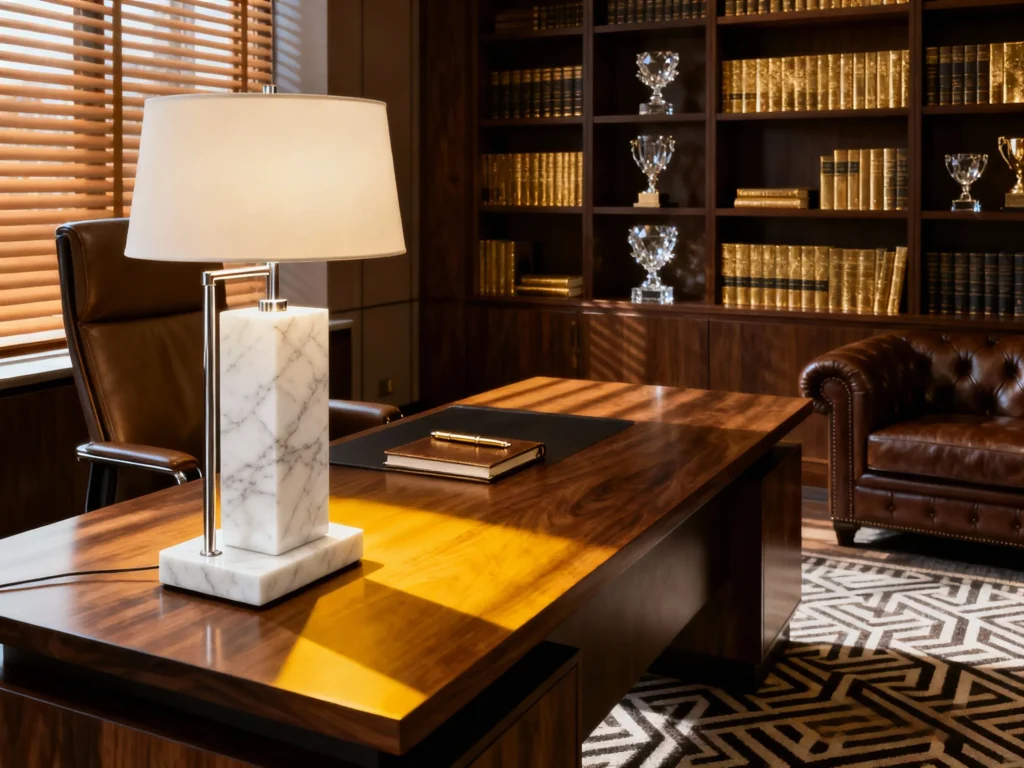 Marble desk lamp
