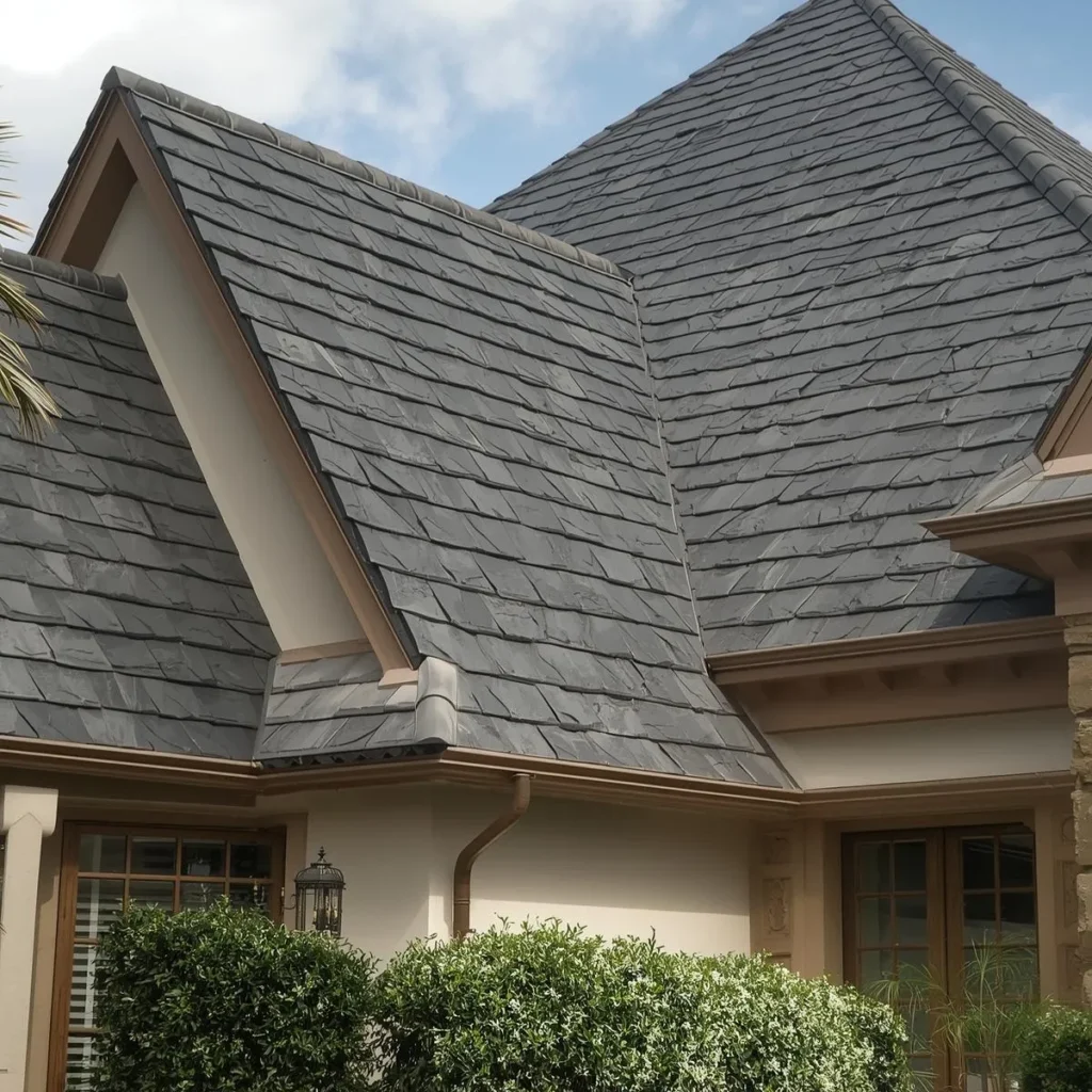 Slate roof tiles