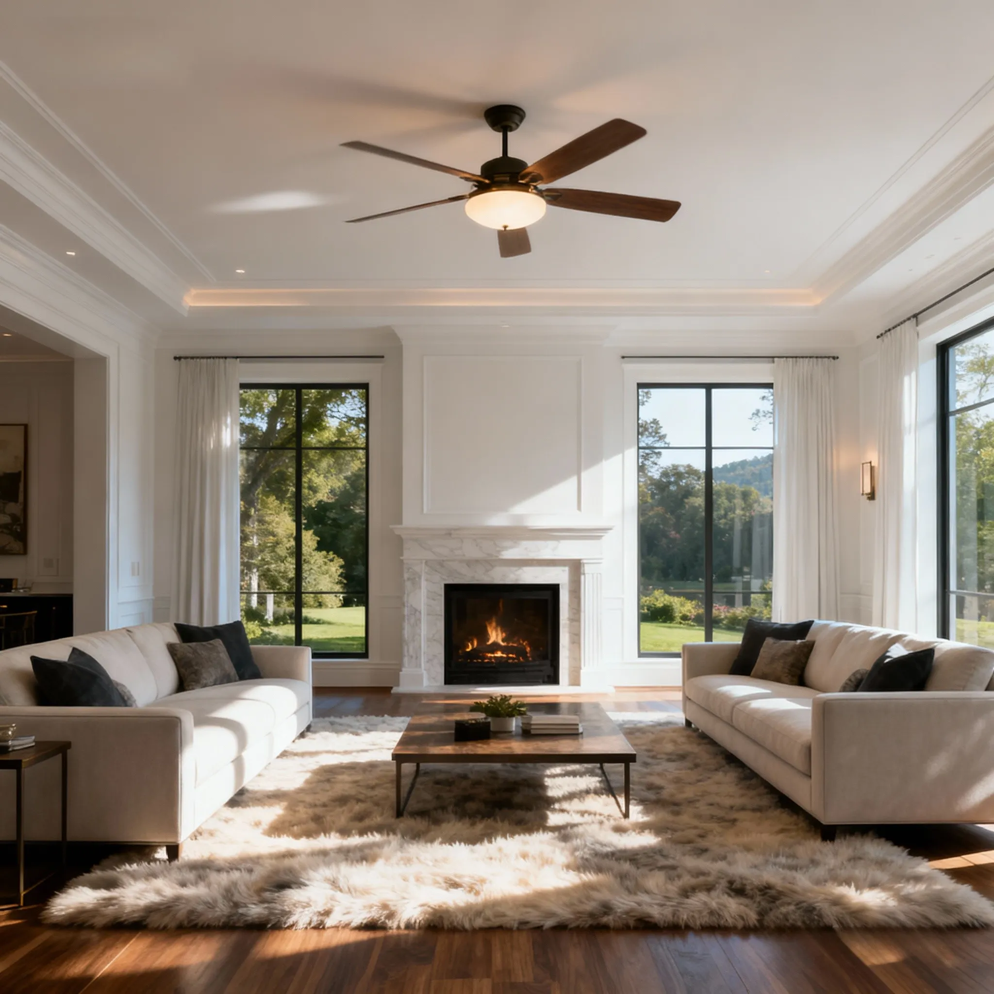 Villa ceiling fans lamp