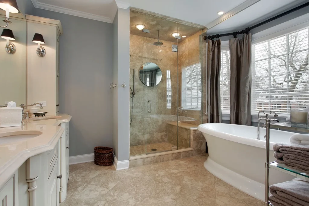 Coordinated faucet bathtub and shower set