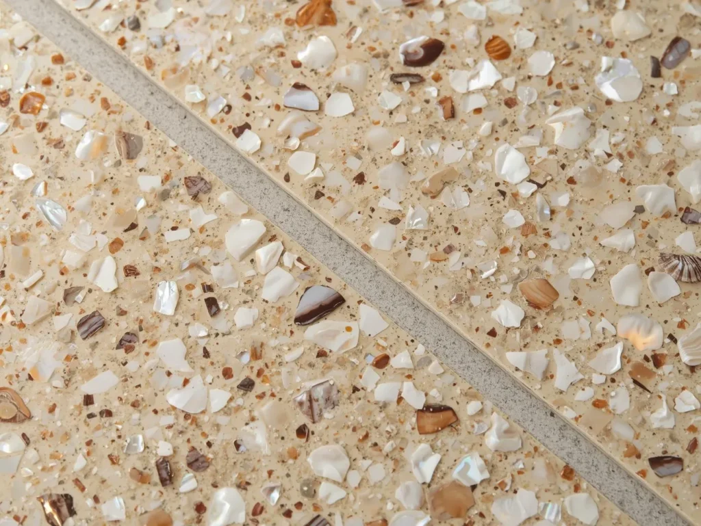 Shell Aggregate Terrazzo Tile