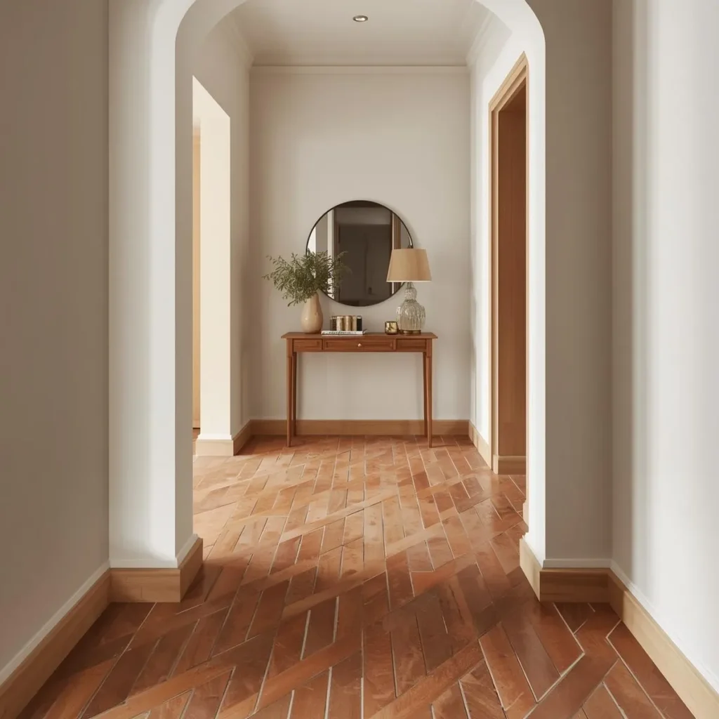 Tile flooring terracotta