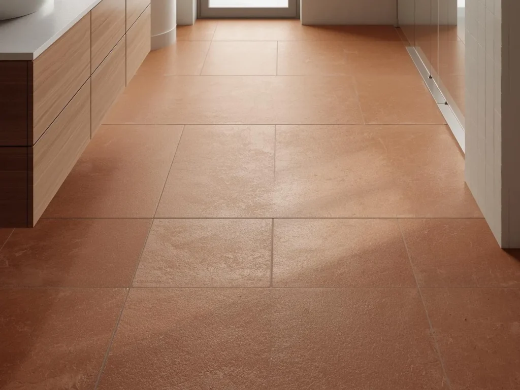 Unglazed terracotta tile