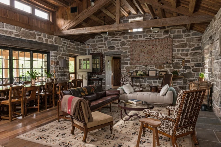 Project plan with stone areas highlighted