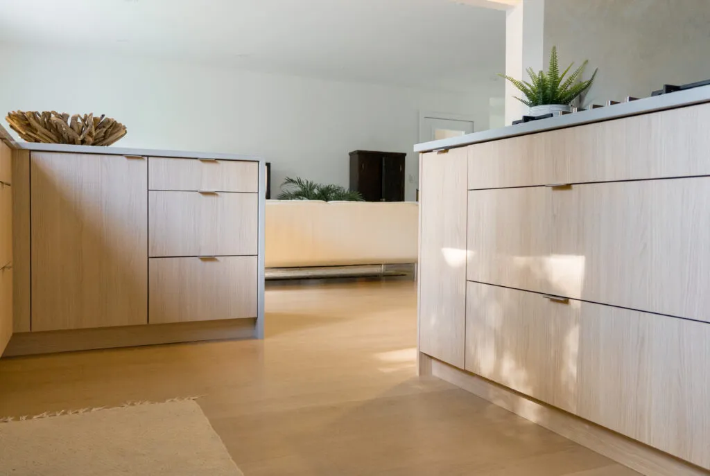 Light wood kitchen color palette