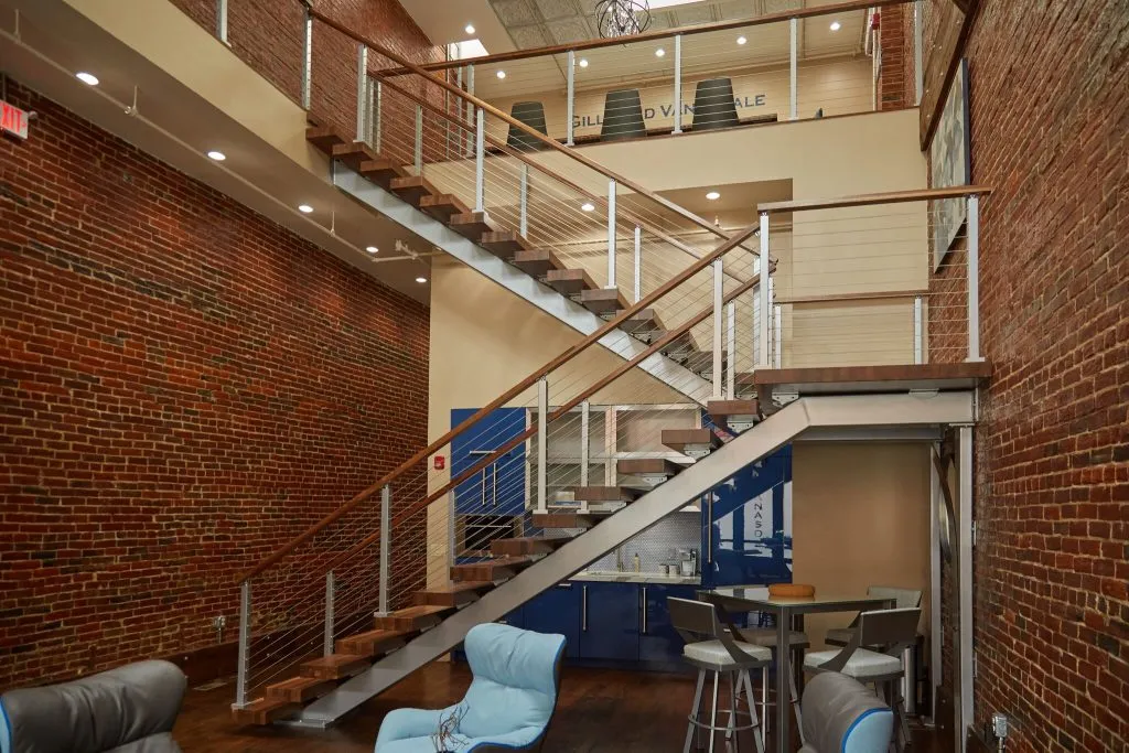 Straight vs switchback stairs