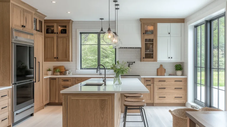 White oak cabinetry modern kitchen