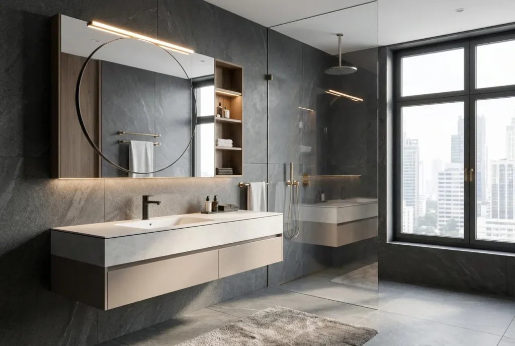 1.Small Bathroom Cabinet