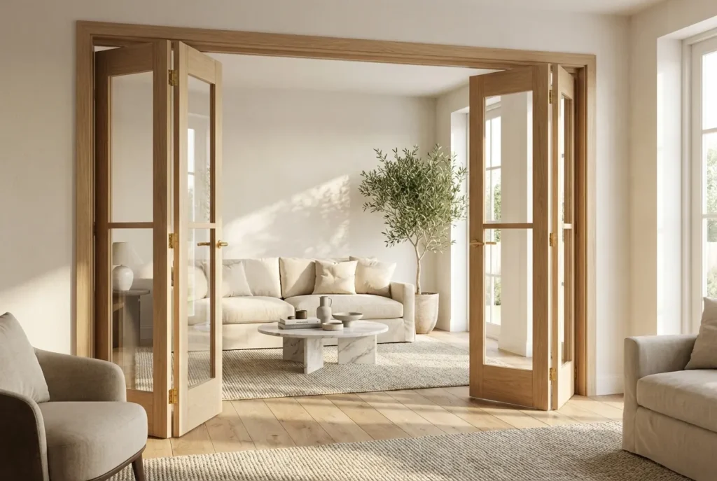 1.Wooden Folding Doors