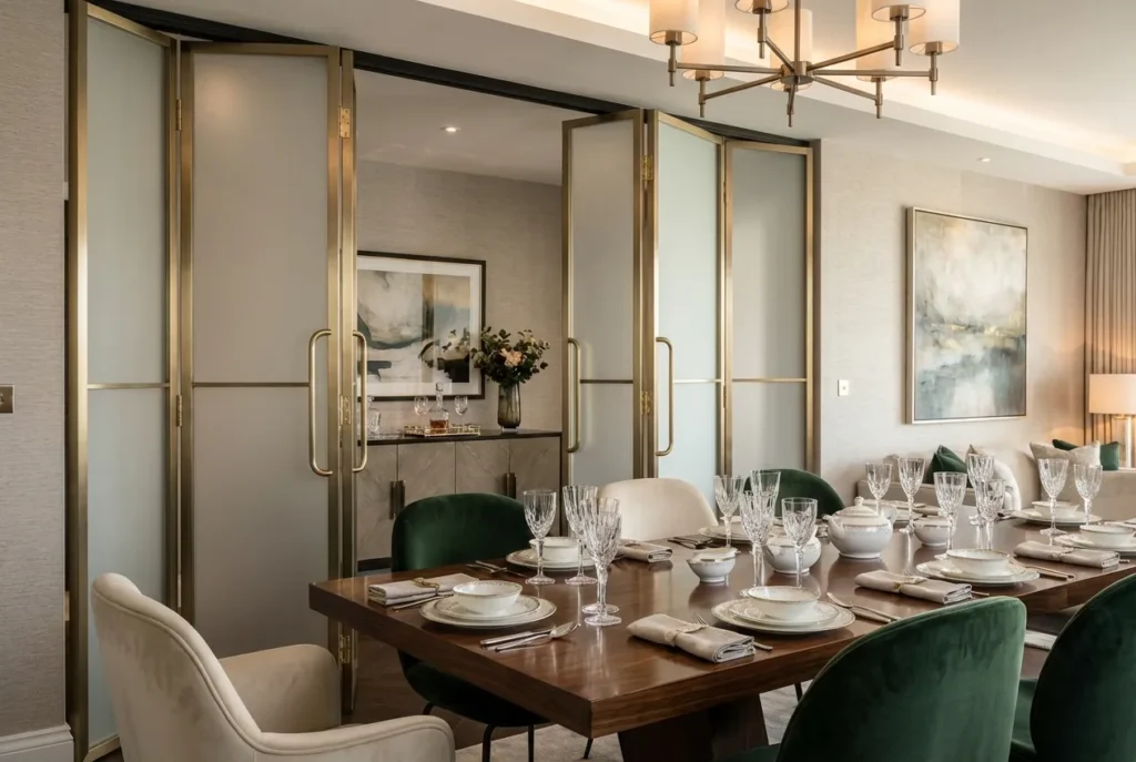 10.Restaurant Cafe Partition Folding Door