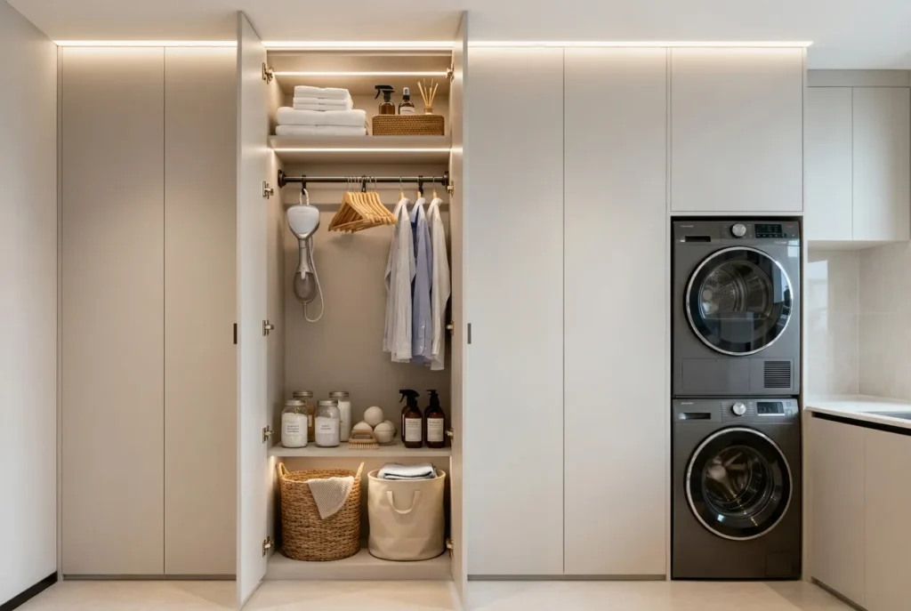 11，Tall Laundry Cabinet