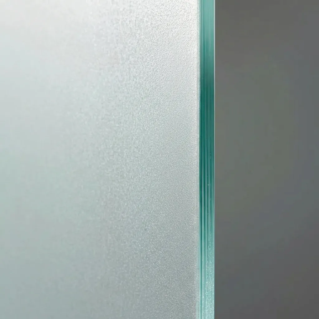13.Double Hung Window Frosted Glass