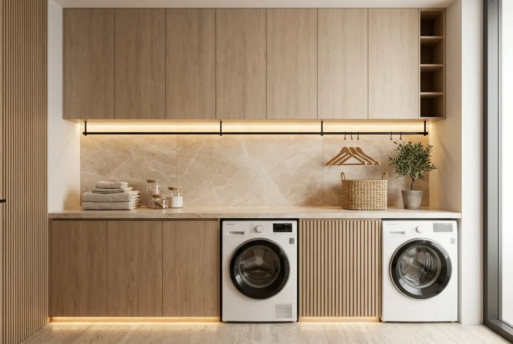 13，Hanging Laundry Room Cabinets