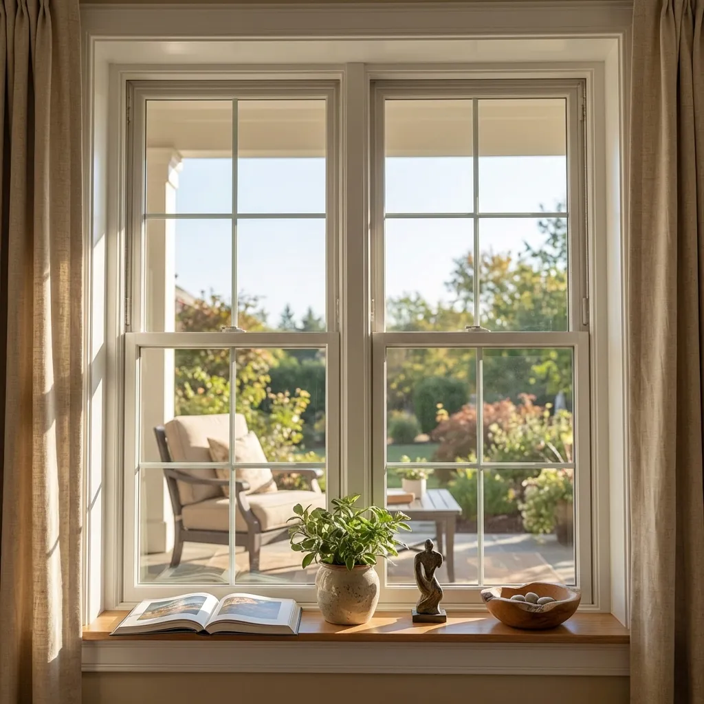 14.Double Hung Window Stained Glass