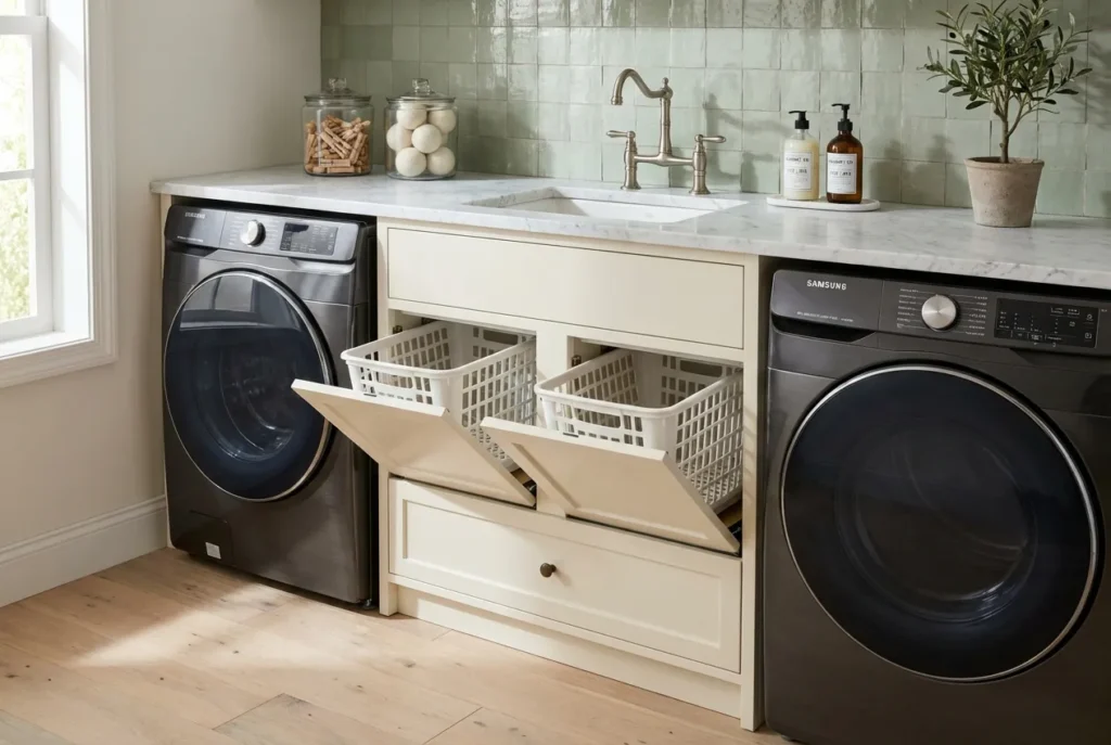 1，Laundry Hamper Cabinet