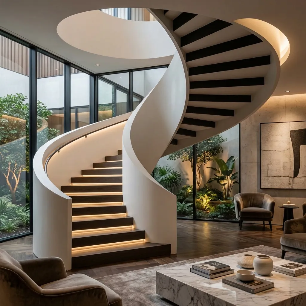 2.Curved Staircase Idea