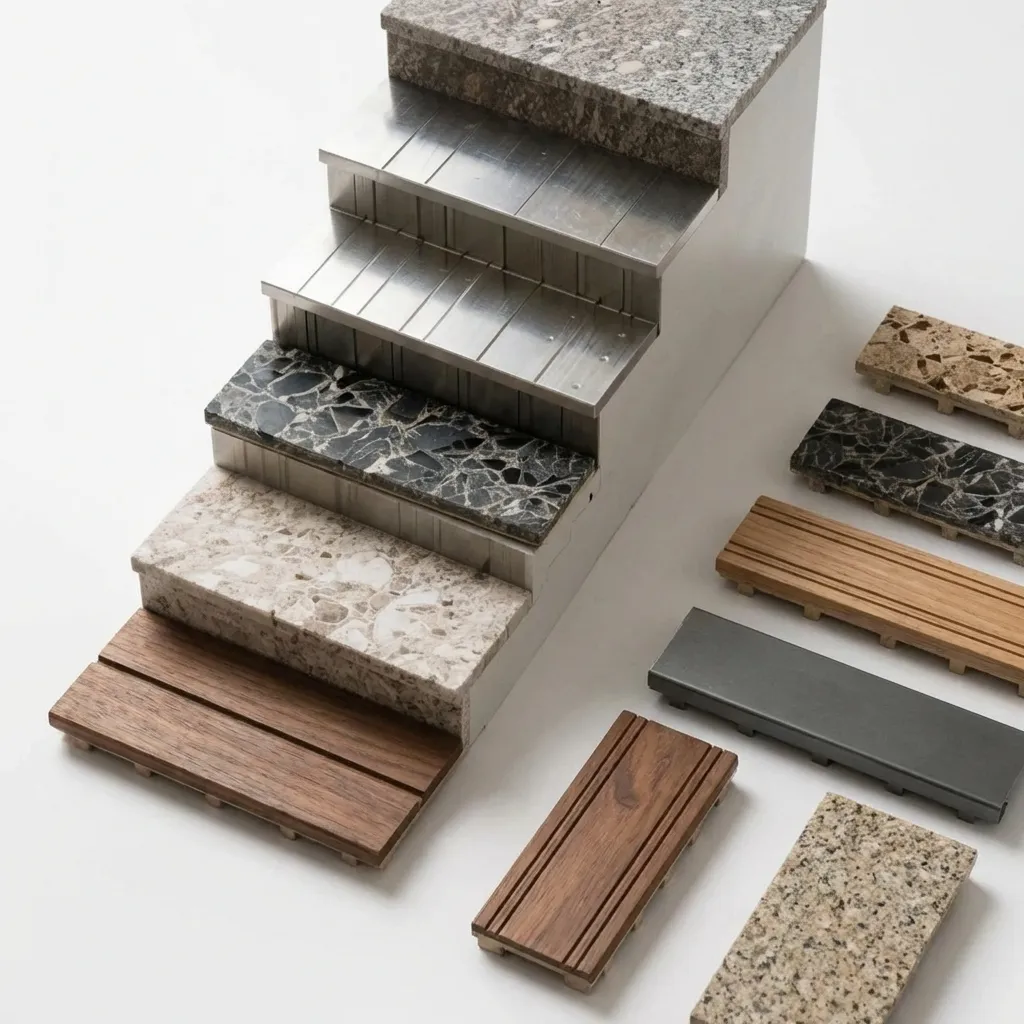 2.Floating Stair Tread Material