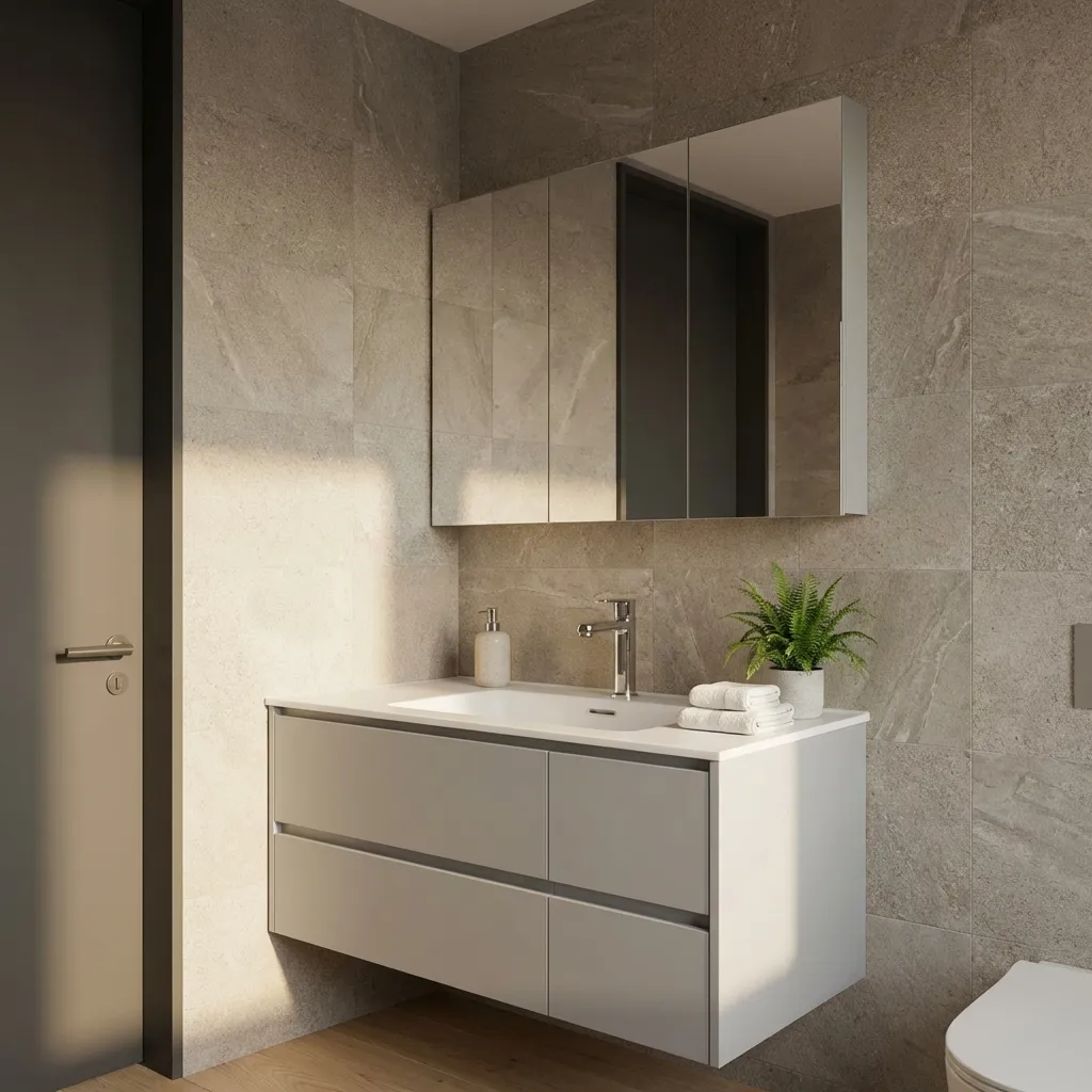 2，MDF Bathroom Cabinet