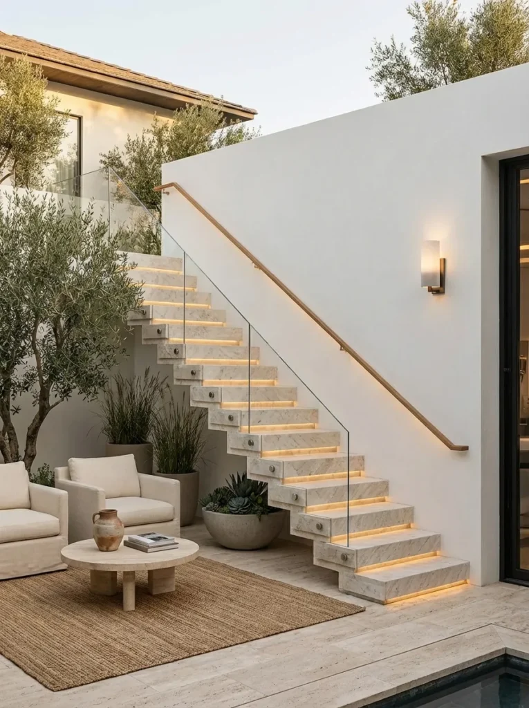 3.Outdoor Straight Staircase