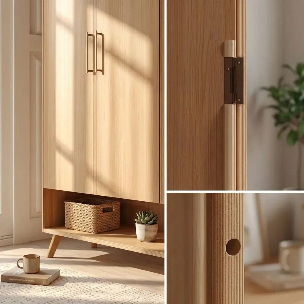 4.Plywood Shoe Cabinet