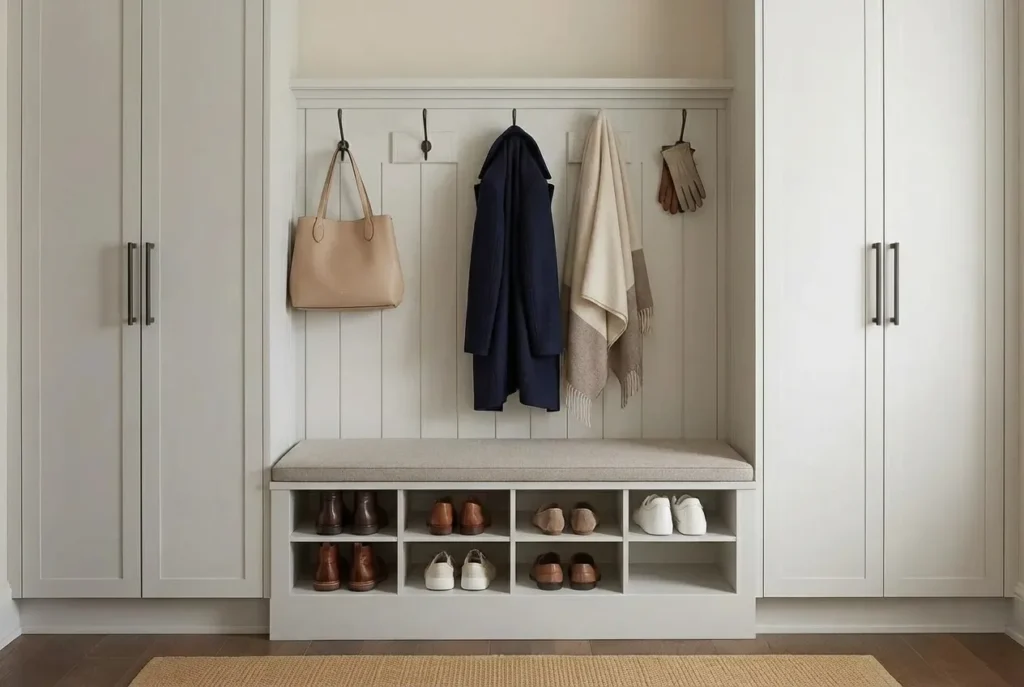 4.Shoe Cabinet with Bench