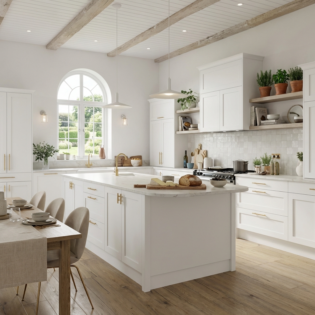 4 White Kitchen Cabinets