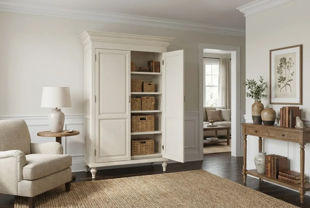 5.Freestanding Pantry Cabinet