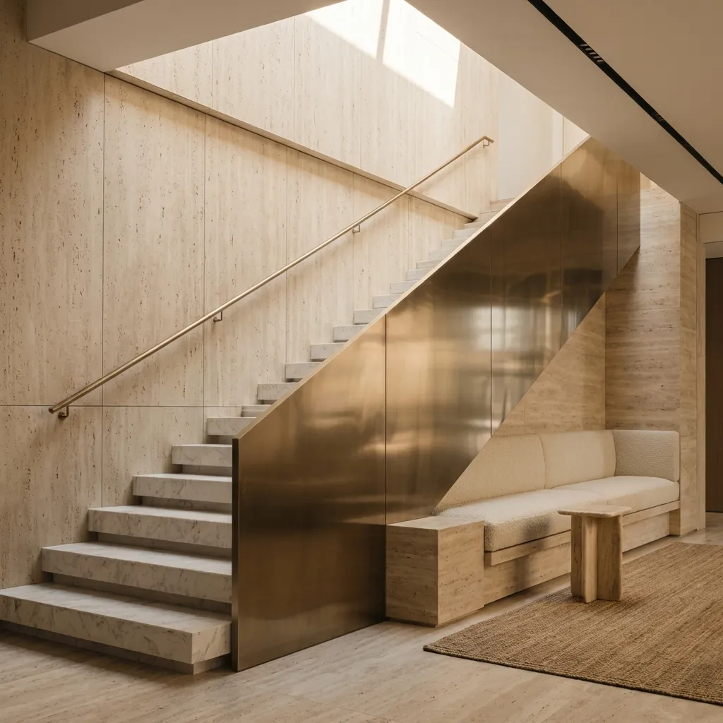 5.Metal Straight Staircase