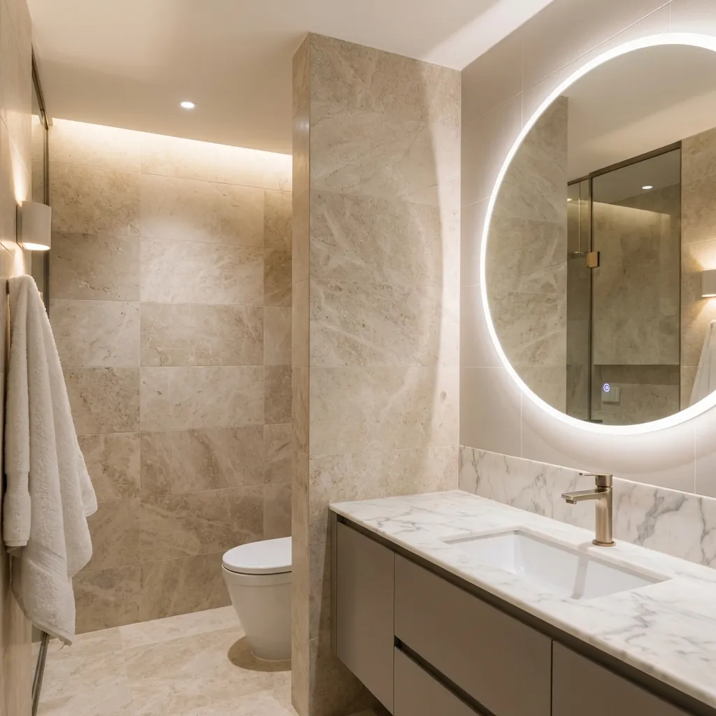 5，Lacquer Bathroom Cabinet