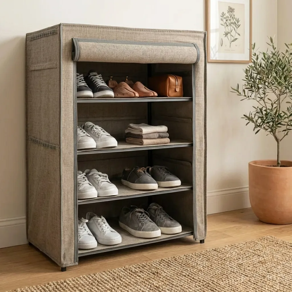 6.Fabric Shoe Cabinet