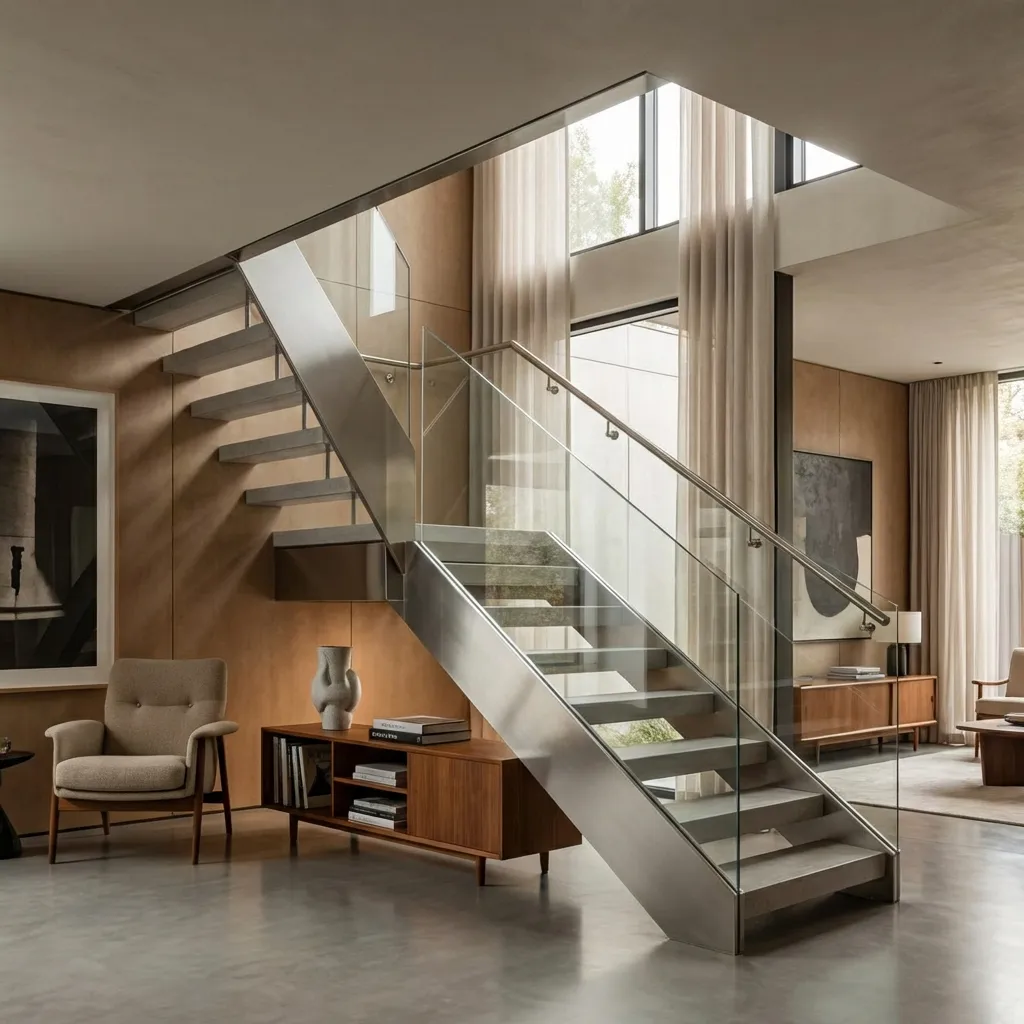 6.Right Angle Floating Staircase