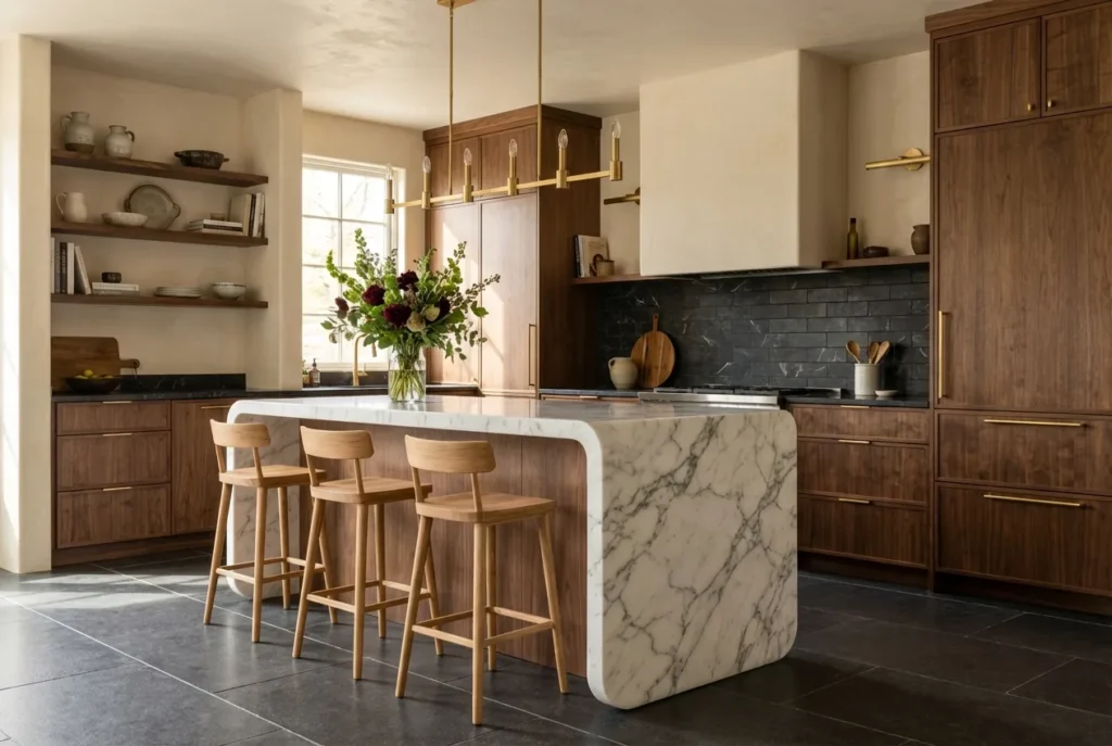 7.White Kitchen Island