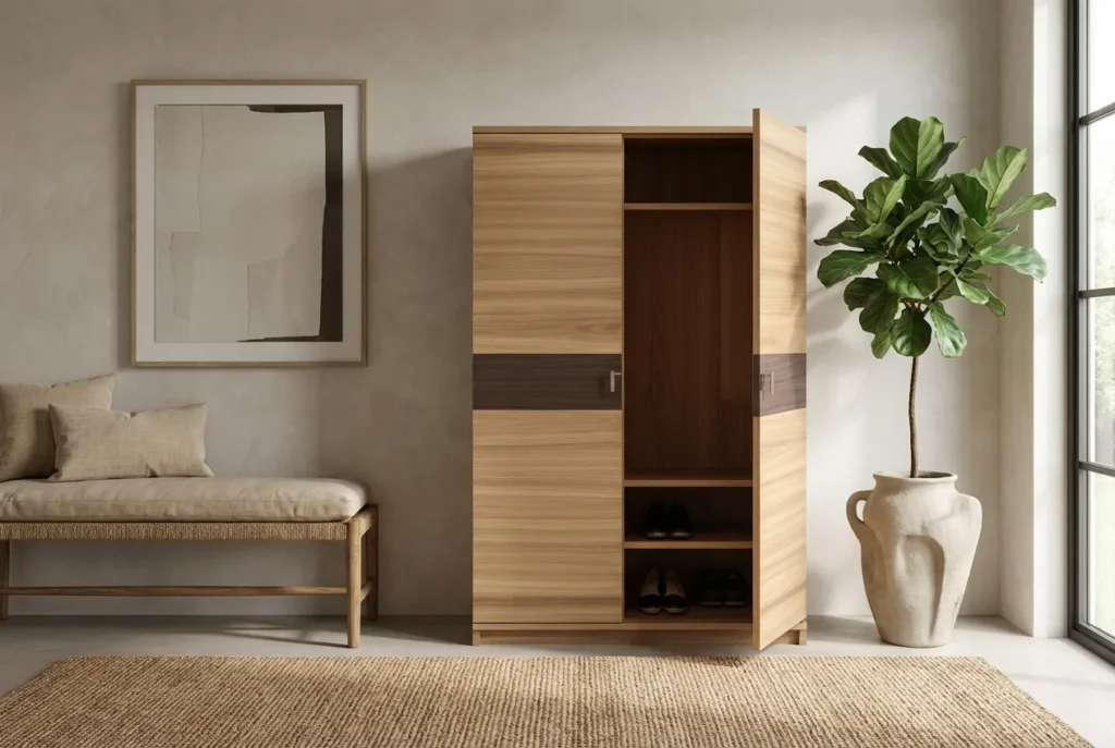 7.Wood Shoe Cabinet