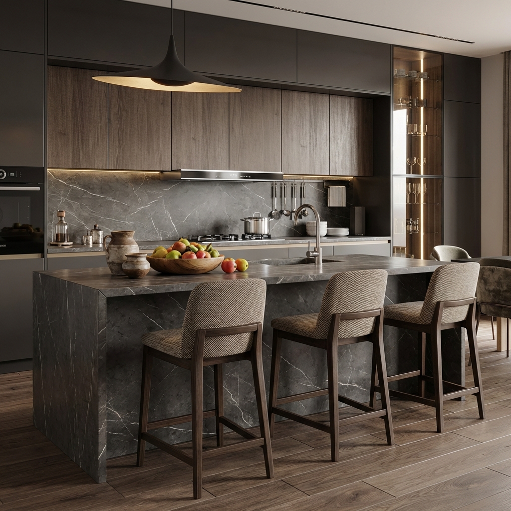 7 Brown Kitchen Cabinets